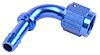 AN to 90-Degree Hose Barb Adapter Fitting [-6 AN Female to 5/16 in. I.D. Hose, Blue] - image 1
