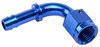 AN to 90-Degree Hose Barb Adapter Fitting [-6 AN Female to 5/16 in. I.D. Hose, Blue] - image 3