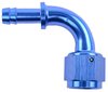 AN to 90-Degree Hose Barb Adapter Fitting [-8 AN Female to 3/8 in. I.D. Hose, Blue] - image 2