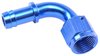 AN to 90-Degree Hose Barb Adapter Fitting [-8 AN Female to 1/2 in. I.D. Hose, Blue] - image 3