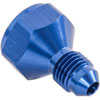 AN Female to Male Reducer Fitting [-6 AN Female to -4 AN Male, Blue Hard Anodized] - image 3