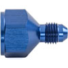 AN Female to Male Reducer Fitting [-8 AN Female to -4 AN Male, Blue Hard Anodized] - image 2