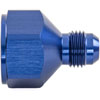 AN Female to Male Reducer Fitting [-10 AN Female to -6 AN Male, Blue Hard Anodized] - image 2