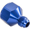AN Female to Male Reducer Fitting [-10 AN Female to -6 AN Male, Blue Hard Anodized] - image 3