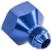 AN Female to Male Reducer Fitting [-12 AN Female to -8 AN Male, Blue Hard Anodized] - image 3