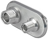 Firewall Bulkhead 2-Port Polished Aluminum - image 1
