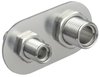 Firewall Bulkhead 2-Port Polished Aluminum - image 2