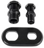 Firewall Bulkhead 2-Port Black Aluminum - image 3