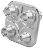 Firewall Bulkhead 4-Port Polished Aluminum - image 1