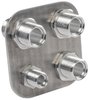 Firewall Bulkhead 4-Port Polished Aluminum - image 2