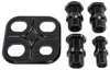 Firewall Bulkhead 4-Port Black Aluminum - image 3