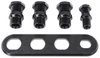 Firewall Bulkhead 4-Port Black Aluminum - image 3