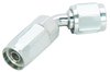 Polished 45° Swivel Hose End -4AN - image 2