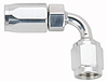Polished 90° Swivel Hose End -4AN - image 1