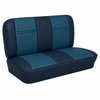 Bench Seat Upholstery for 1955 (2nd Series)-1959 Chevrolet/GMC Trucks, w/Dual Inserts [2-Tone Blue] - image 1
