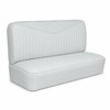 Bench Seat Upholstery for 1955 (2nd Series)-1959 Chevrolet/GMC Trucks, w/V-Insert & Vertical Pleats [White] - image 1