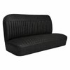 Bench Seat Upholstery for 1955 (2nd Series)-1959 Chevrolet/GMC Trucks, w/Horizontal Insert & Vertical Pleats [Black] - image 1
