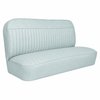 Bench Seat Upholstery for 1955 (2nd Series)-1959 Chevrolet/GMC Trucks, w/Horizontal Insert & Vertical Pleats [White] - image 1