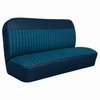 Bench Seat Upholstery for 1955 (2nd Series)-1959 Chevrolet/GMC Trucks, w/Horizontal Insert & Vertical Pleats [2-Tone Blue] - image 1