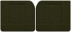 Front Door Panel Set for 1955 (2nd Series)-1959 Chevy/GMC Trucks, w/Wide Center Insert [Seville Vinyl, Green] - image 1