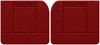 Front Door Panel Set for 1955 (2nd Series)-1959 Chevy/GMC Trucks, w/Wide Center Insert [Seville Vinyl, Red] - image 1