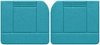 Front Door Panel Set for 1955 (2nd Series)-1959 Chevy/GMC Trucks, w/Wide Center Insert [Seville Vinyl, Turquoise] - image 1