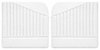 Front Door Panel Set for 1955 (2nd Series)-1959 Chevy/GMC Trucks, w/Vertical Pleats & Diagonal Insert [Seville Vinyl, White] - image 1