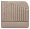 Front Door Panel Set for 1955 (2nd Series)-1959 Chevy/GMC Trucks, w/Vertical Pleats & Diagonal Insert [Seville Vinyl, Champagne] - image 2
