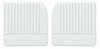 Front Door Panel Set for 1955 (2nd Series)-1959 Chevy/GMC Trucks, w/Vertical Pleats [Seville Vinyl, White] - image 1