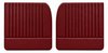 Front Door Panel Set for 1955 (2nd Series)-1959 Chevy/GMC Trucks, w/Vertical Pleats [Seville Vinyl, Red] - image 1