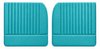 Front Door Panel Set for 1955 (2nd Series)-1959 Chevy/GMC Trucks, w/Vertical Pleats [Seville Vinyl, Turquoise] - image 1