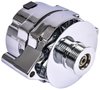 Ford 1-Wire Alternator, 100 amp Output with Serpentine Belt Pulley [Chrome Plated Finish] - image 2