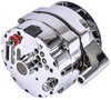 Ford 1-Wire Alternator, 100 amp Output with Serpentine Belt Pulley [Chrome Plated Finish] - image 3