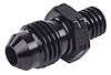AN to Metric Adapter Fitting [-4 AN Male to 8mm x 1.25 Male, Black] - image 1