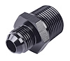 AN to NPT Straight Adapter Fitting [-8 AN Male to 3/4 in. NPT Male, Black] - image 1