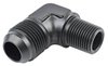 AN to NPT 90-Degree Adapter Fitting [-12 AN Male to 1/2 in. NPT Male, Black] - image 2