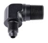 AN to NPT 90-Degree Adapter Fitting [-4 AN Male to 3/8 in. NPT Male, Black] - image 2