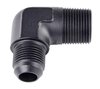 AN to NPT 90-Degree Adapter Fitting [-10 AN Male to 3/4 in. NPT Male, Black] - image 2