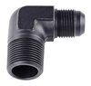 AN to NPT 90-Degree Adapter Fitting [-10 AN Male to 3/4 in. NPT Male, Black] - image 3