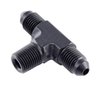 AN to NPT Tee Adapter Fitting [-3 AN Male to -3 AN Male on Run, 1/8 in. NPT Male Center Port, Black] - image 2
