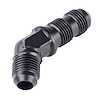 AN to AN 45-Degree Bulkhead Adapter Fitting [-6 AN Male to -6 AN Male, Black] - image 1