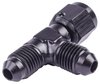 AN to AN Tee Adapter Fitting [-4 AN Female Swivel to -4 AN Male Run with -4 AN Male Center Port, Black] - image 2