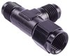AN to AN Tee Adapter Fitting [-6 AN Female Swivel to -6 AN Male Run with -6 AN Male Center Port, Black] - image 3