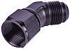 AN Female to AN Male 45-Degree Union [-12 AN Female Swivel End to -12 AN Male, Black] - image 1