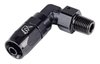 AN to NPT 90-Degree Max Flow Hose End Fitting [1/4 in. NPT Male to -6 AN Hose, Black] - image 2