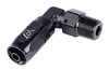 AN to NPT 90-Degree Max Flow Hose End Fitting [3/8 in. NPT Male to -6 AN Hose, Black] - image 2