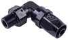 AN to NPT 90-Degree Max Flow Hose End Fitting [3/8 in. NPT Male to -8 AN Hose, Black] - image 2