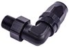 AN to NPT 90-Degree Max Flow Hose End Fitting [3/8 in. NPT Male to -8 AN Hose, Black] - image 3