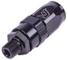 AN to NPT Straight Max Flow Swivel Hose End [1/8 in. NPT Male to -6 AN Hose, Black] - image 3