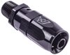AN to NPT Straight Max Flow Swivel Hose End [1/4 in. NPT Male to -6 AN Hose, Black] - image 2